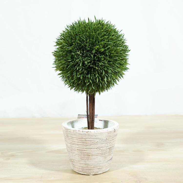 Mini ukrasi za vjenčanje s visokim umjetnim travama, topiary u saksiji 13 Tall Faux Grass Topiary Potted Plants Mini Wedding Decorations