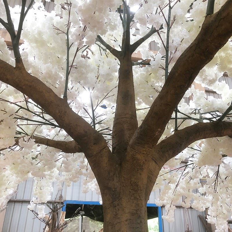 3m White Big Canopy Fake Cherry Blossom Tree