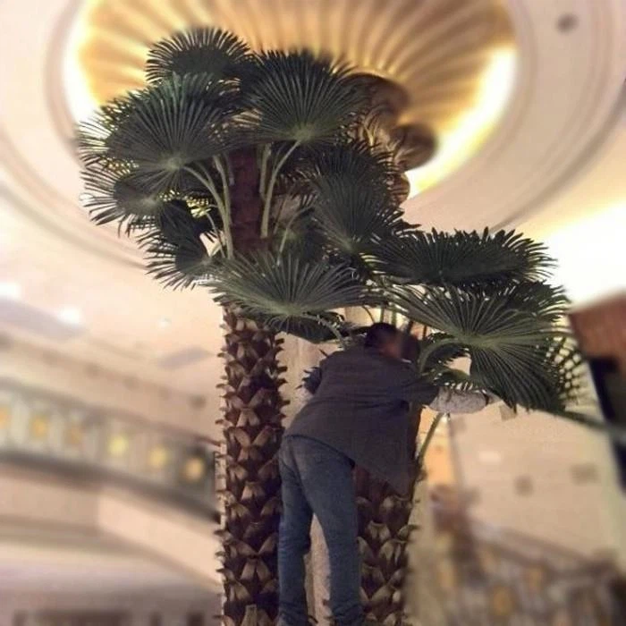Hotel Artificial Washingtonia Filifera Palm Tree