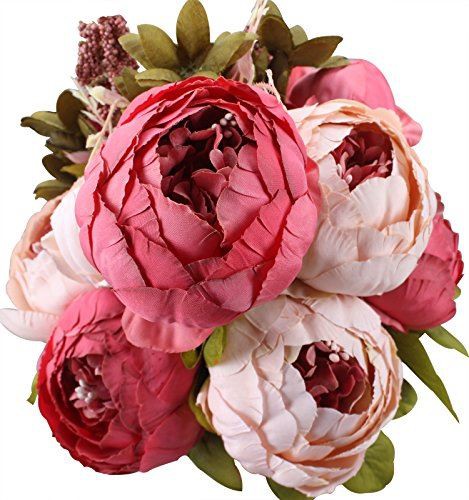 Artificial Peony Wedding Bouquet