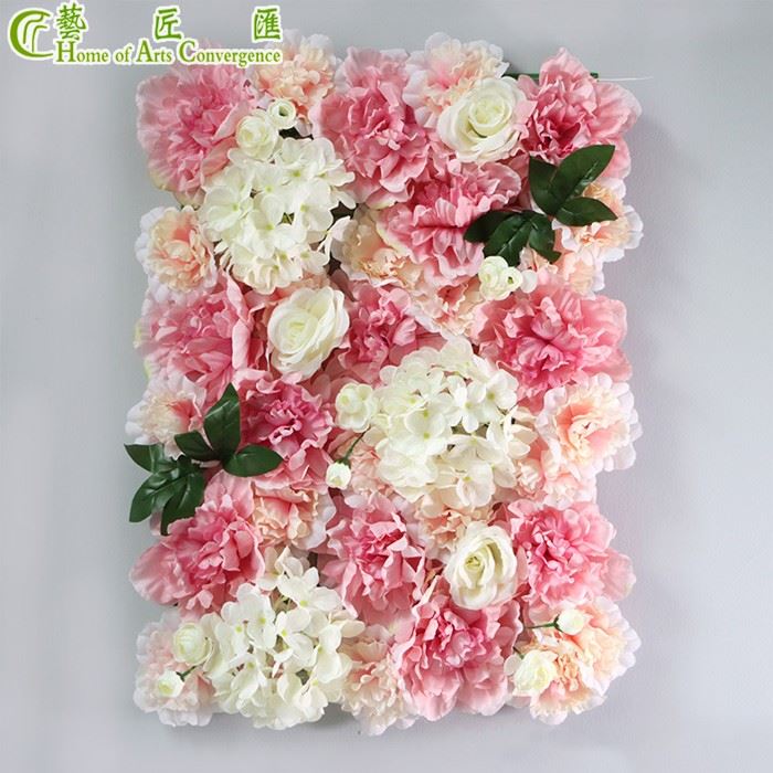 Silk Hydrangea Flower Wall